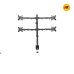 Stand Monitor |  Muti Monitor Desk Muont  LED/ LCD ( KCL-DW240-J 17"/27") ( 054 )