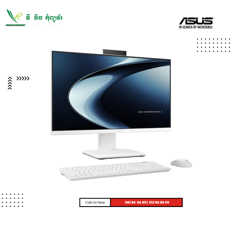Desktop ASUS ExpertCenter | P440VAK-WPC0510-White ( Intel® Core™i5-13420H / 16GB/512GB PCIE /23.8"FHD-100HZ/ DOS )