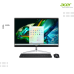 DESKTOP ACER AIO | Aspire C24-1851-Black ( Intel Core i5-1340P/8GB/ 512 GB PCie /23.8" FHD/DOS )