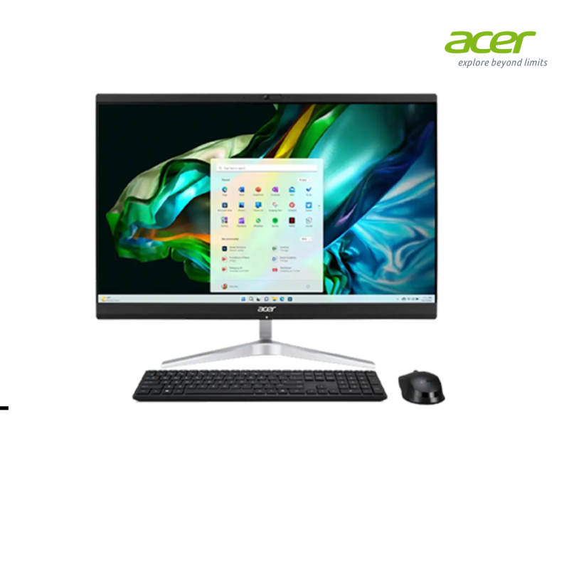 DESKTOP ACER AIO | Aspire C24-1851-Black ( Intel Core i5-1340P/8GB/ 512 GB PCie /23.8" FHD/DOS )
