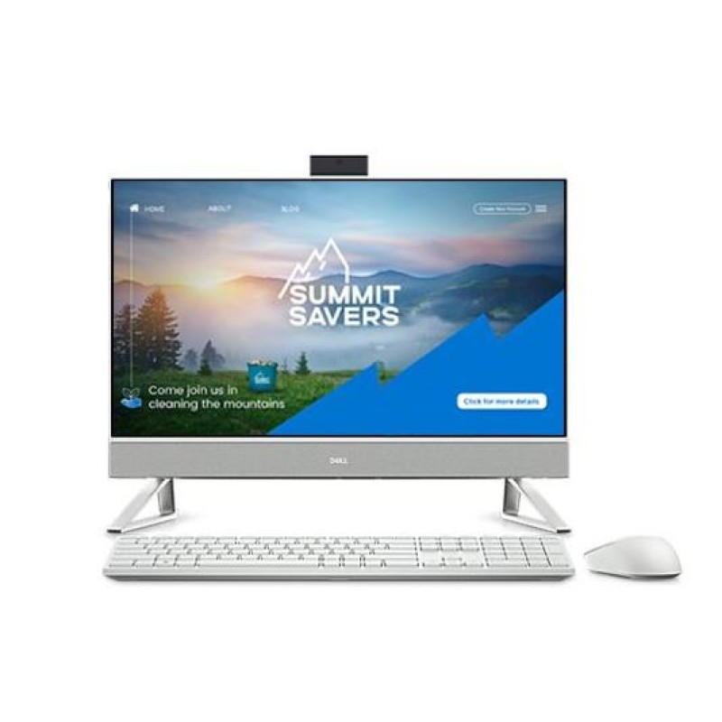 Desktop Dell AIO | Inspiron 5420-White ( Intel i5-1335U/16GB /512 GB PCIE /FHD" /Win 11 )- TuochScreen