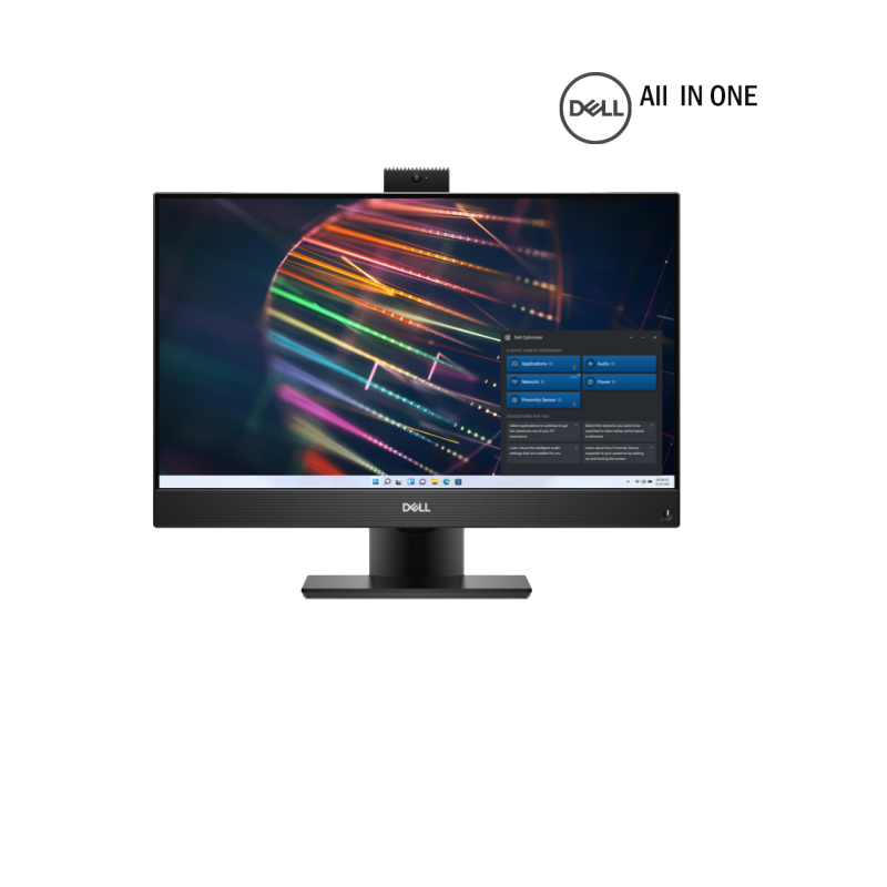 Desktop Dell AIO | OptiPlex  5400-BLACK  ( Intel  i5-12500T/8GB/512GB PCIE /23.8" FHD/DOS)