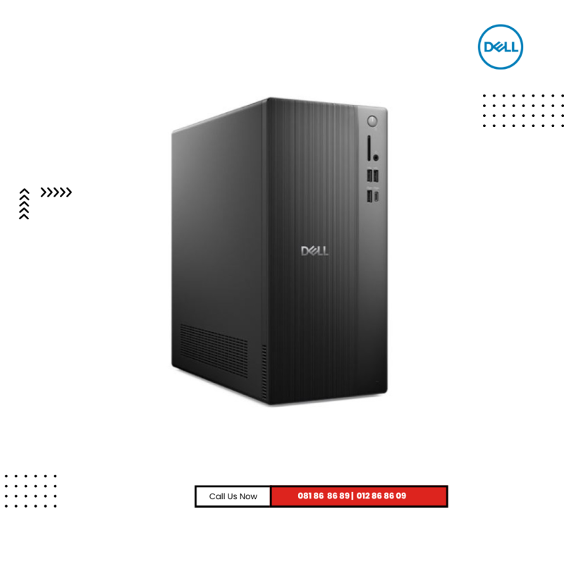 Desktop Dell TOWER | ECT1250-BLACK ( Intel Core I3-14100/ 8GB/ 512 GB PCIE SSD /Win11  )