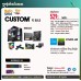 Desktop Custom | PC Build ( Intel i5-13400F / 16GB/ 512 GB PCIE / GTX 1650-4GB/ DOS )