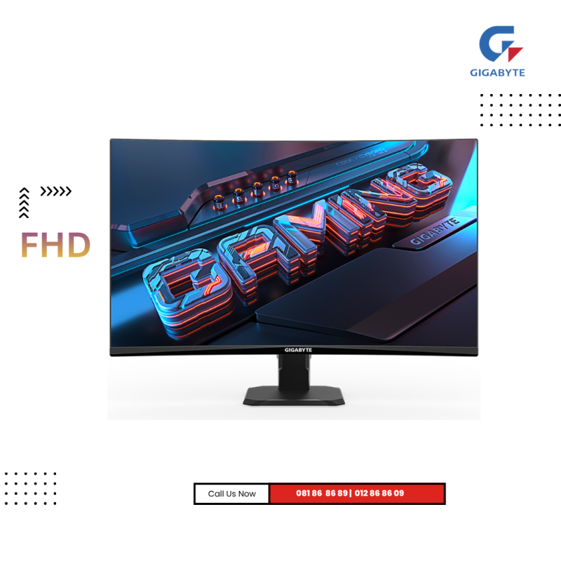 Monitor GIGABYTE |  GS27FC (FHD) Curved  Refresh Rate   : 180 Hz