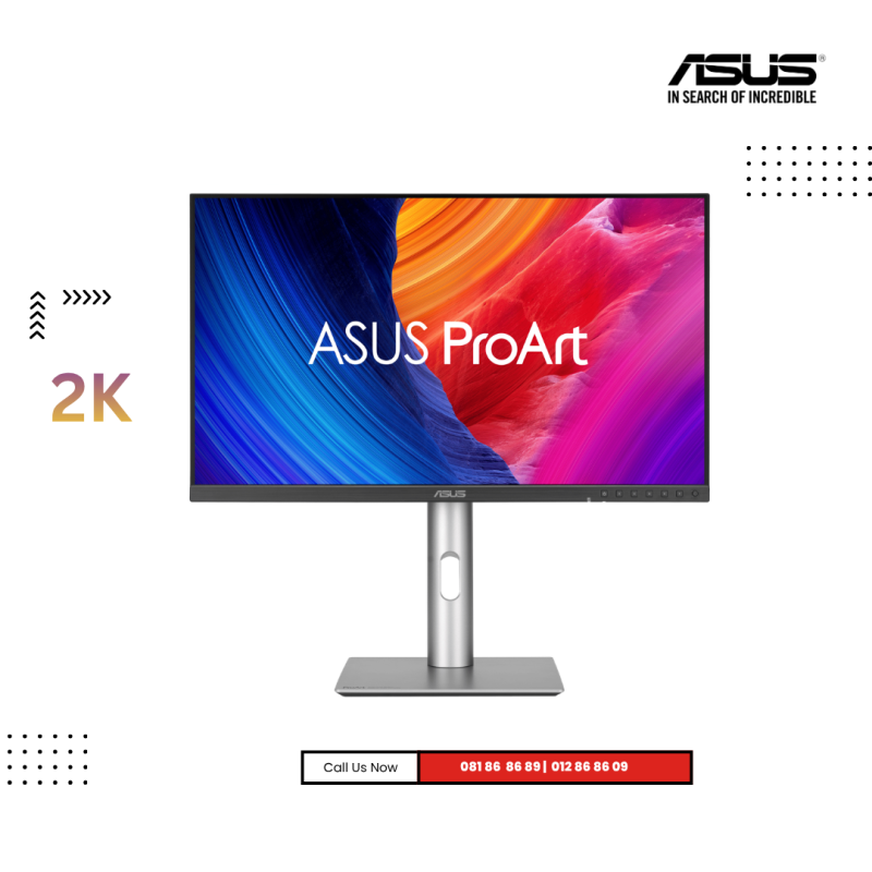 Monitor ASUS ProArt | PA278CGRV -(2K) IPS Refresh Rate : 144 HZ ( Speaker )