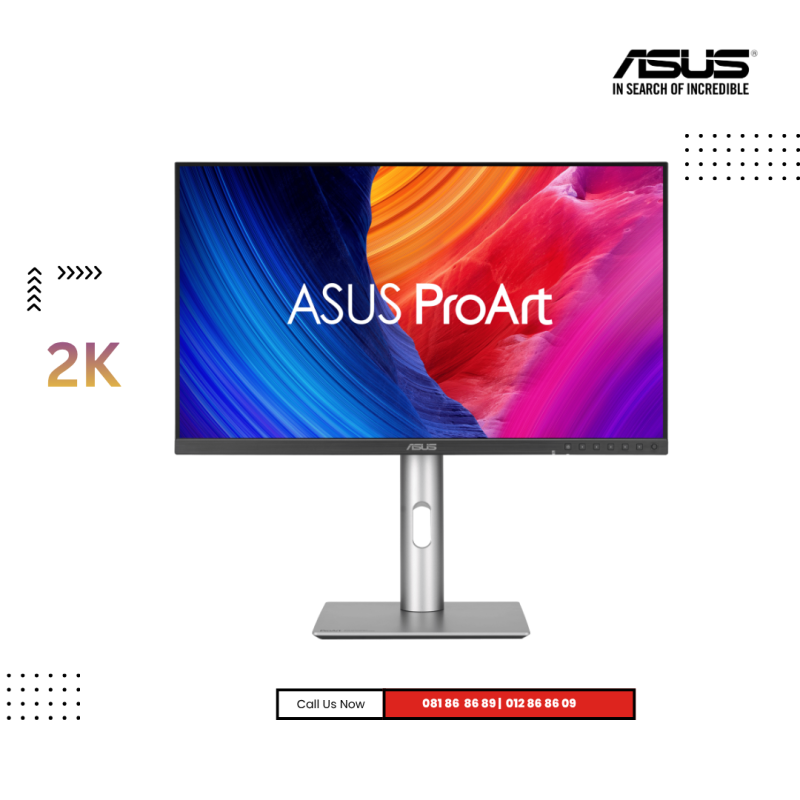 Monitor ASUS ProArt | PA278QGV Gen 2 -(2K) IPS Refresh Rate : 120HZ ( Speaker )