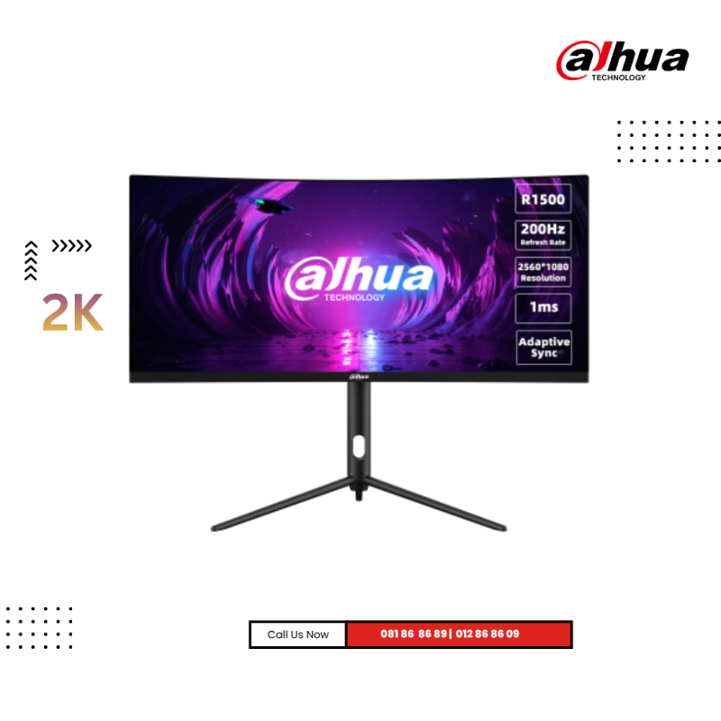 Monitor Dahua |  DHI-LM30-E330CA  Curved -Refresh Rate : 200Hz