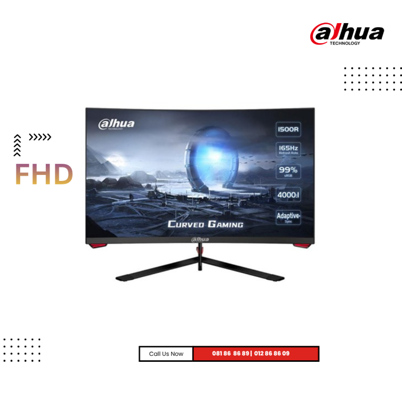 Monitor Dahua | DHI-LM24-E230C ( FHD )  Curved  -Refresh Rate   : 165Hz