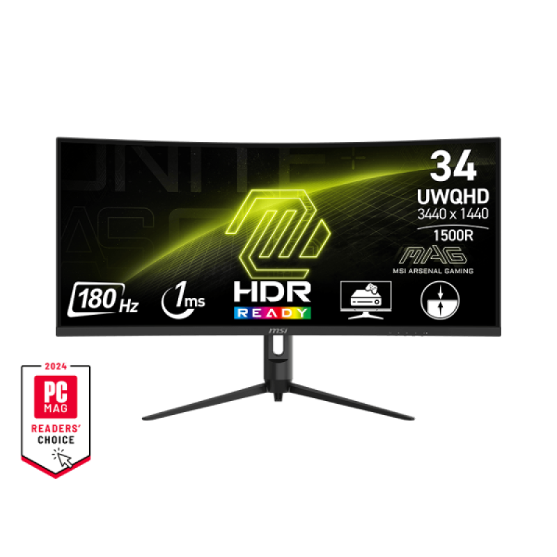 Monitor MSI | MAG 342CQR E2 ( UWQHD ) VA Curved Refresh rate : 180Hz