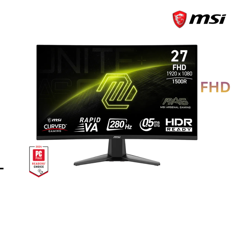Monitor MSI | MAG 276CXF  ( FHD ) Curved  Refresh rate : 280Hz