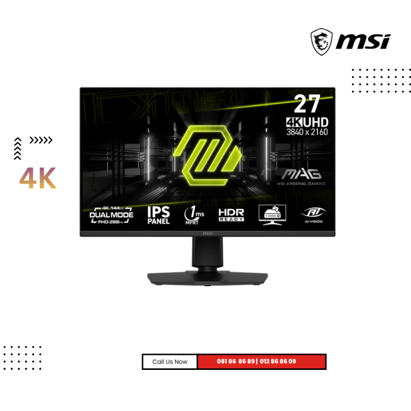 Monitor MSI | MAG 275UPD E14 ( 4K )  Refresh rate : 144Hz