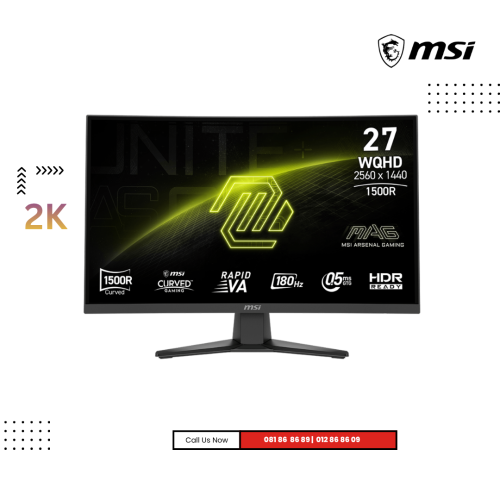 Monitor MSI | MAG-275CQF E18 ( 2K ) VA Curved Refresh rate : 180Hz