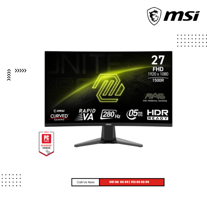 Monitor MSI | MAG 276CXF  ( FHD ) Curved  Refresh rate : 280Hz