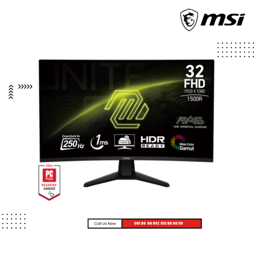 Monitor MSI | MAG-32C6X ( FHD  ) VA Curved Refresh rate :  250Hz