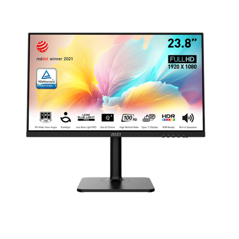 Monitor MSI  Modern | MD2412P ( FHD ) IPS Refresh rate : 100Hz