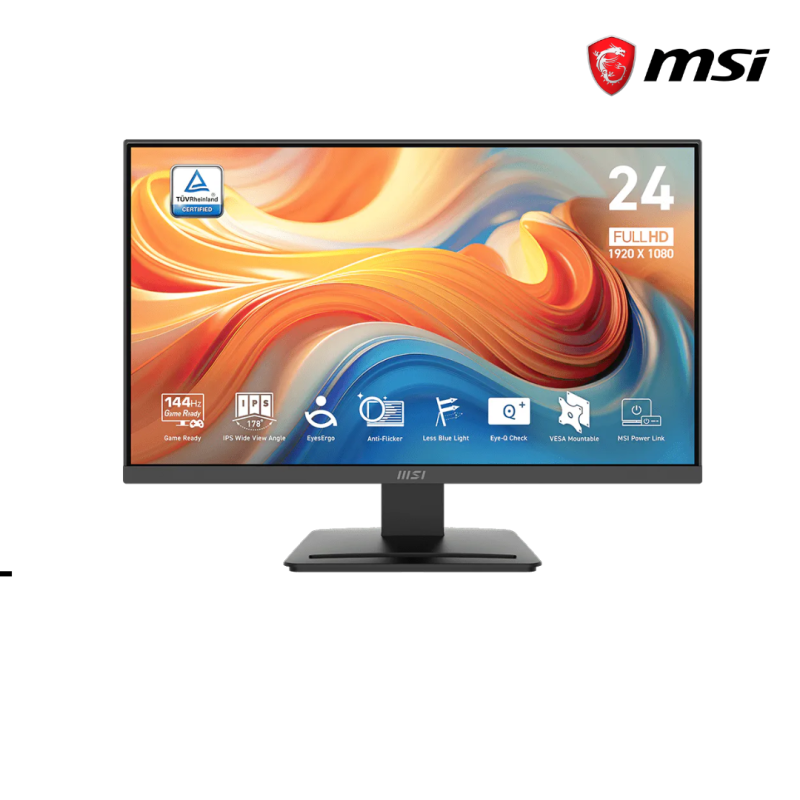 Monitor MSI | PRO MP243L E14 ( FHD )  IPS Refresh Rate : 144Hz (  Speaker )