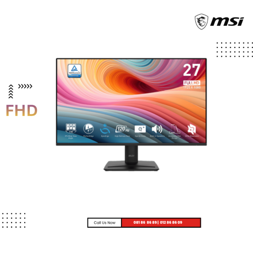 Monitor MSI | PRO MP275 E2 ( FHD)  IPS Refresh Rate  : 120Hz (Speaker)