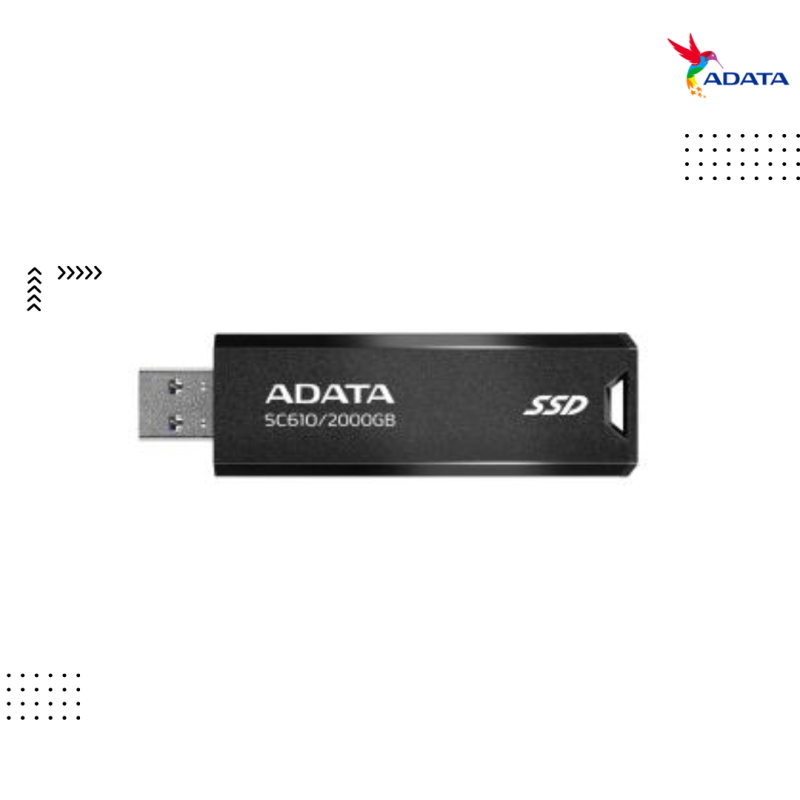 External ADATA SSD | SC610 ( ​2TB ) USB -C 3.2 Gen2 (USB 10Gbps)