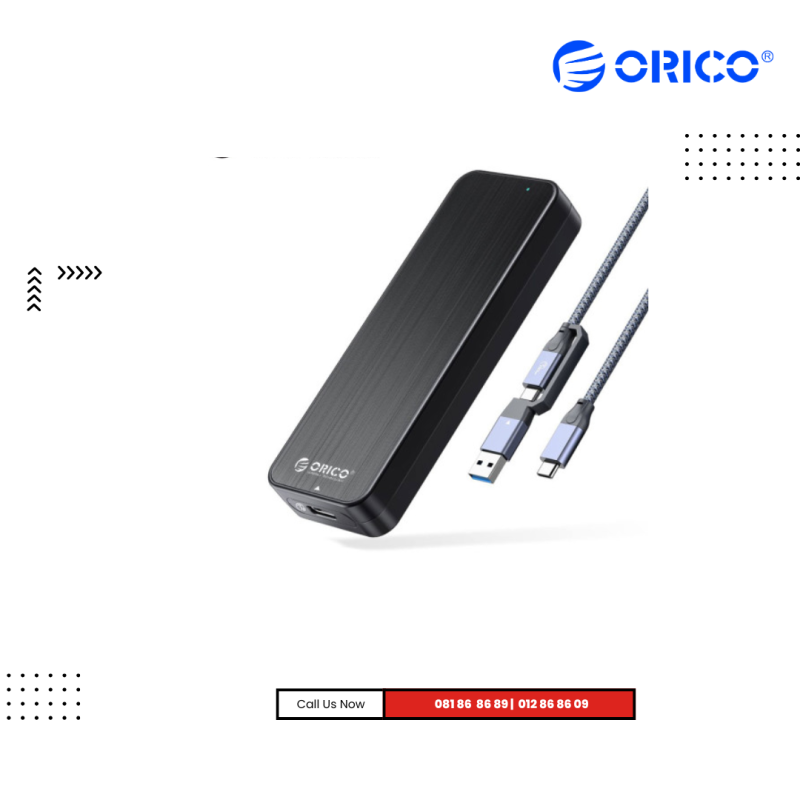 External Enclosure | ORICO USB3.1 Gen2 Type-C 10Gbps M.2 NVMe SSD  (HM2-G2)