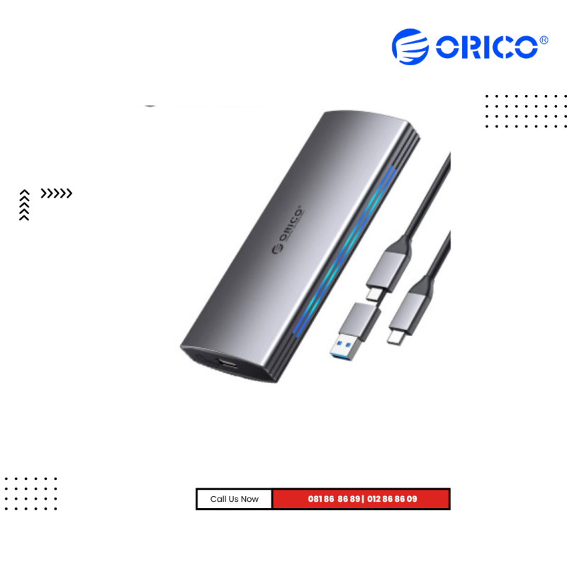 External Enclosure | ORICO RGB Gaming Style NVMe PCIe SSD -10Gbps (M2R2-G2)