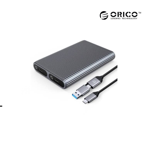 External Enclosure | ORICO Dual-bay M.2 NVME + SATA SSD  (AM2C3-2SN)