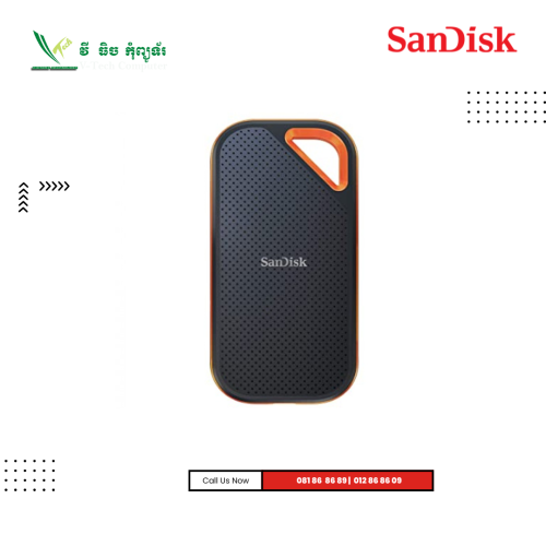 External Sandisk SSD | E81 Extreme Pro ( 2TB ) USB 3.2 Gen2 (10Gbps) Type C & A