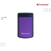 External Transcend HDD |  ( 4TB ) 2.5" Portable HDD, StoreJet H3P, Purple, Anti-shock TS4TSJ25H3P