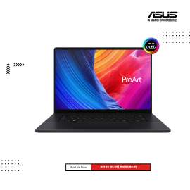 ASUS ProArt P16  |  H7606WX-SE004W-Nano Black (  AMD Ryzen™ AI 9 HX- 370 / 64 GB / 4TB PCIE SSD /16 "OLED (4K) -60HZ/ RTX5090-24GB/ Win11 )