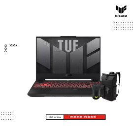 ASUS  TUF A15 |​ FA507NVR-LP138W -GRAY ( AMD  R7-7435HS/16GB / 512GB PCIE SSD /RTX4060-8GB/15.6"FHD-144HZ / Win11 )