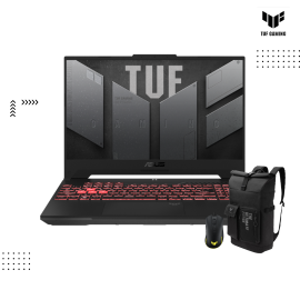 ASUS  TUF A15 |​ FA507NVR-LP138W -GRAY ( AMD  R7-7435HS/16GB / 512GB PCIE SSD /RTX4060-8GB/15.6"FHD-144HZ / Win11 )