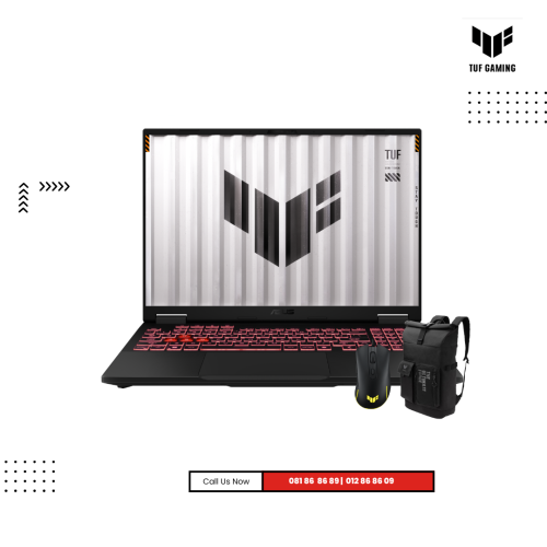 ASUS TUF A16 |​ FA608UP-TU135W - JAEGER GRAY ( AMD Ryzen™ 7 -260 /16GB / 1TB PCIE M.2 SSD/ RTX5070-8GB /16"FHD+( IPS ) 144HZ/ Win 11 )