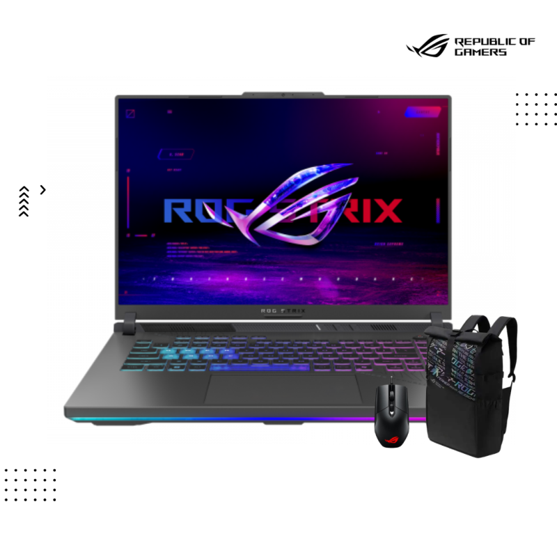ASUS ROG Strix G16 | G614PP-RV115W-Volt Green-( AMD RYZEN 9-8940HX / 16GB /1TB PCIE SSD/RTX5070-8GB /16"FHD+ (IPS )- 165HZ /Win 11 )