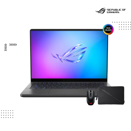 ASUS  ROG Zephyrus G14  | GA403WM-QS044WS  -ECLIPSE GRAY (  AMD Ryzen™ AI 9 HX 370 / 32 GB /1TB PCIE SSD / RTX5060-8GB/14 "OLED  (3K) -120HZ / Win11 )