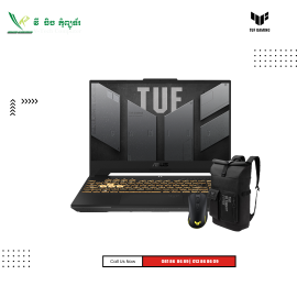 ASUS  TUF A15 |​ FA507NVR-LP138W -GRAY ( AMD  R7-7435HS/16GB / 512GB PCIE SSD /RTX4060-8GB/15.6"FHD-144HZ / Win11 )