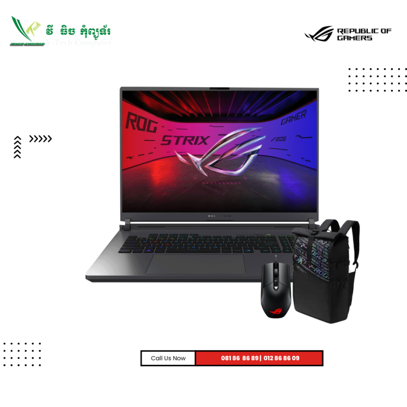 ASUS ROG Strix G18 | G815JMR-S9071W  Volt Green ( Intel Core i7-14650HX / /16GB /1TB PCIE SSD /18"QHD (2.5K) IPS -240HZ /RTX5060-8GB/Win 11 )