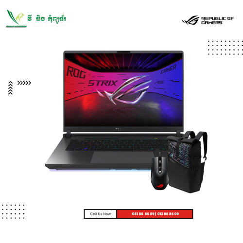 ASUS ROG Strix G16 | G615LW-S5176W  -Volt Green  ( Intel Core Ultra 9-275HX/ 16GB / 1TB PCIE M.2 SSD / RTX5080-16GB/16"2.5K ( QHD+ ) IPS - 240HZ / Win11)