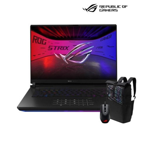 ASUS ROG SCAR 16 | G635LW-RW166W  1A-OFF-BLACK ( Intel  Core Ultra 9 275HX / 32GB / 1TB PCIE M.2 SSD / RTX5080-16GB /16"QHD(2.5K) -240HZ/Win 11 )