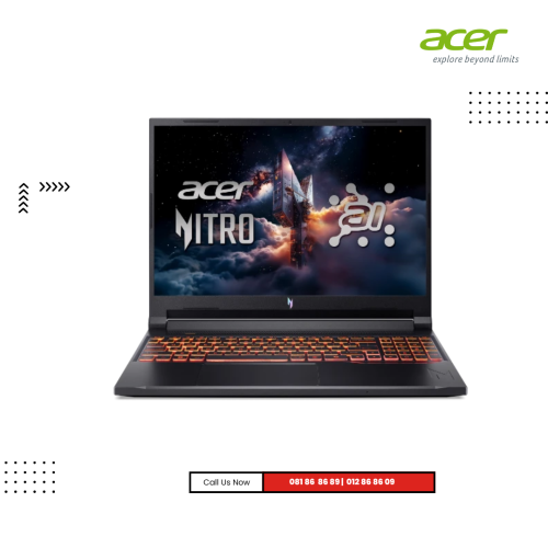 ACER Nitro V 16S | AI R6SA -Obsidian Black (  AMD Ryzen Ai 9-365 / 16GB / 1TB PCIE SSD /16"WQHD-IPS ( 180H)  /RTX5060-8GB /DOS )