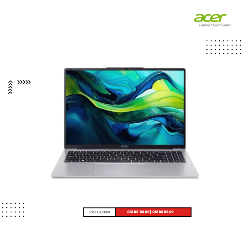 Acer Aspire LITE 16 | AL16-52P-35H1-Light Sliver ( Intel Core i3-1305U / 8GB / 512 GB PCIE SSD /16"FHD+/ DOS )