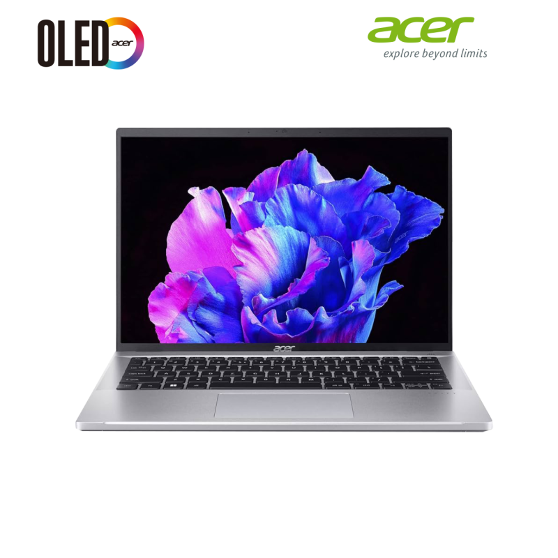 Acer Swift | Go 14 OLED-70QT- SLIVER ( Intel Core  i7-13620H/ 16GB/  512 GB PCIE /14"OLED-2.8K/DOS )