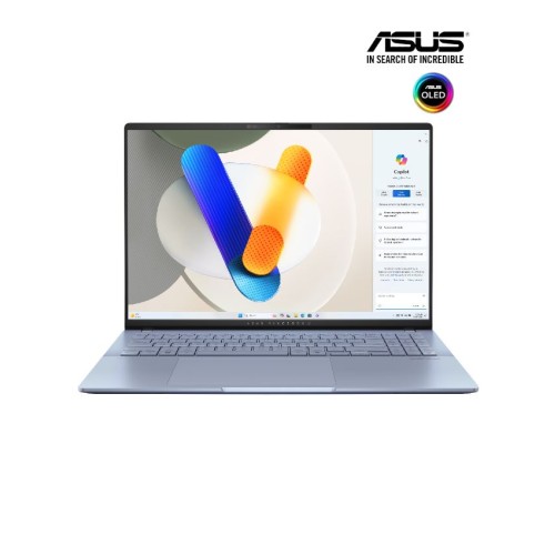 ASUS VIVOBOOK S16 OLED | S5606MA-MX103  Mist Blue  (  Intel Ultra 7 Processor 155H/ 16GB / 1TB PCIE /16"OLED-3.2K-120Hz / DOS  )