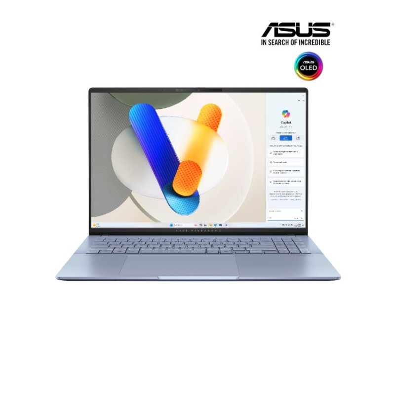 ASUS VIVOBOOK S16 OLED | S5606MA-MX103  Mist Blue  (  Intel Ultra 7 Processor 155H/ 16GB / 1TB PCIE /16"OLED-3.2K-120Hz / DOS  )