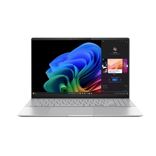 ASUS VIVOBOOK S15 OLED | S5507QA-MA041W  8S-COOL SILVER  ( Snapdragon® X Elite X1E 78 100/ 16GB  /  1TB PCIE /15.6"OLED-3.2K /Win11 )