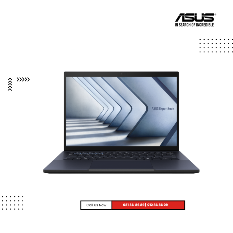 ASUS Expertbook B3 | B3404CVA-Q50980- BLACK ( Intel® Core™ 5 -120U/ 8GB /512 GB PCIE SSD / 14" FHD+/ Win11)