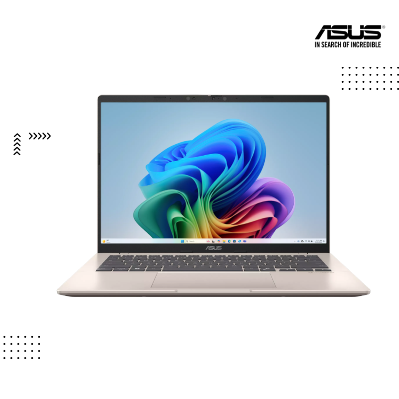 ASUS VIVBOOK 14 | A1407AA-LY043W-Platinum Gold ( Intel® Core™ Ultra 5 -325 / 16GB / 1 TB PCIE SSD / 14"FHD+ IPS /Win11 )