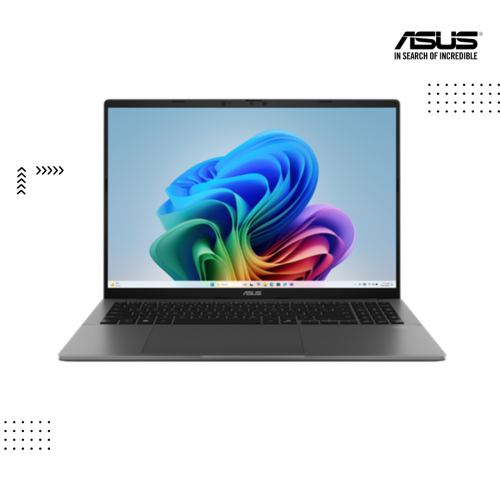 ASUS  VIVOBOOK  S16 | S3607QA-PL017W  2G-MATTE GRAY ( Snapdragon X X126 100/ 16GB / 1 TB PCIE SSD /16" WQXGA- 2.5 K-144Hz /Win11)