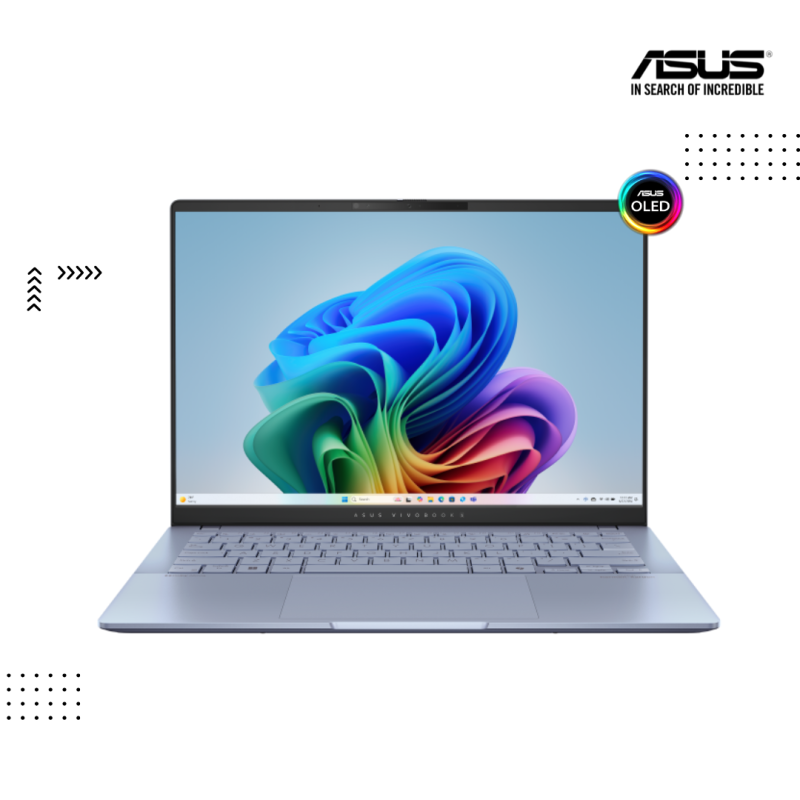 ASUS VIVOBOOK S14 OLED | S5406SA-QD127W-MIST BLUE ( Intel Ultra 7- 258V/ 32 GB / 1TB PCIE M.2/ 14" WUXGA -OLED/ Win11 )