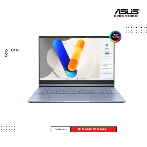 ASUS VIVBOOK  S15 OLED  |  S5506MA-Blue (Intel Core Ultra 7-155H  / 16GB / 1 TB PCIE / 15.6"OLED 3K-120Hz /Win 11  )
