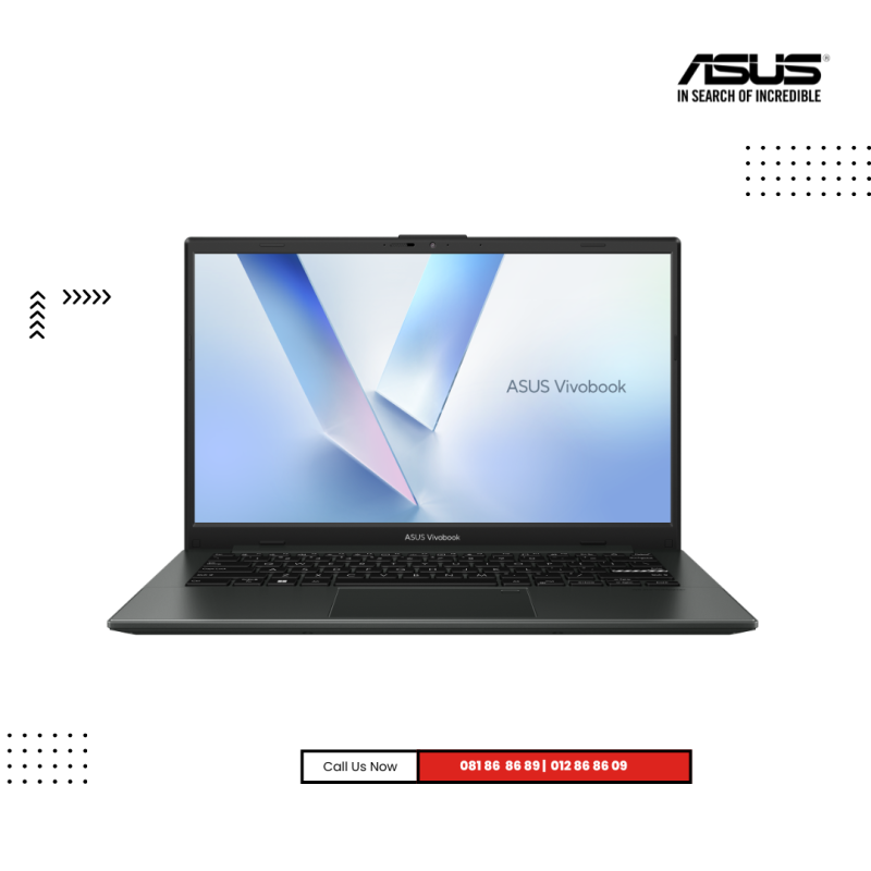 ASUS VIVBOOK GO 14 | E1404FA-EB945W -Mixed Black ( AMD Ryzen™ 3-30 / 8GB / 512 GB PCIE SSD / 14"FHD-IPS /Win11 )